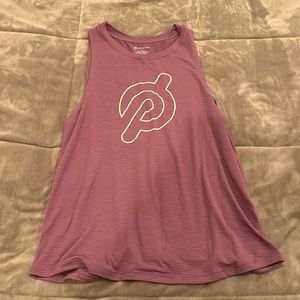 Purple peloton tanktop
